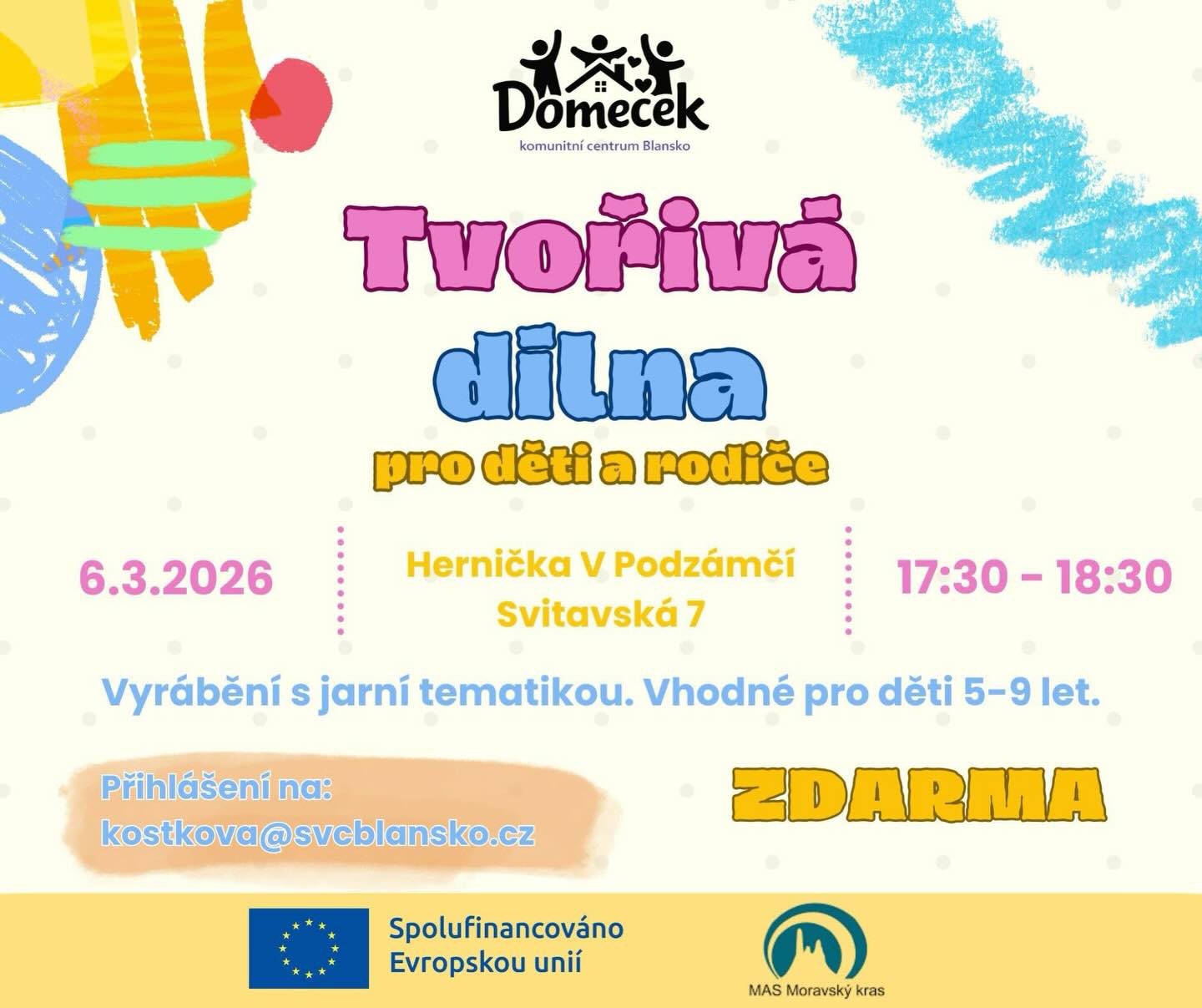 Tvořivá dílnička v herničce