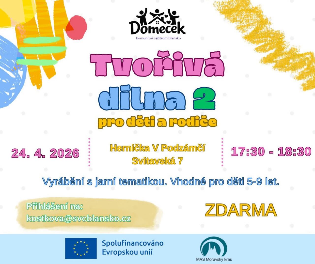 Tvořivá dílnička pokračování